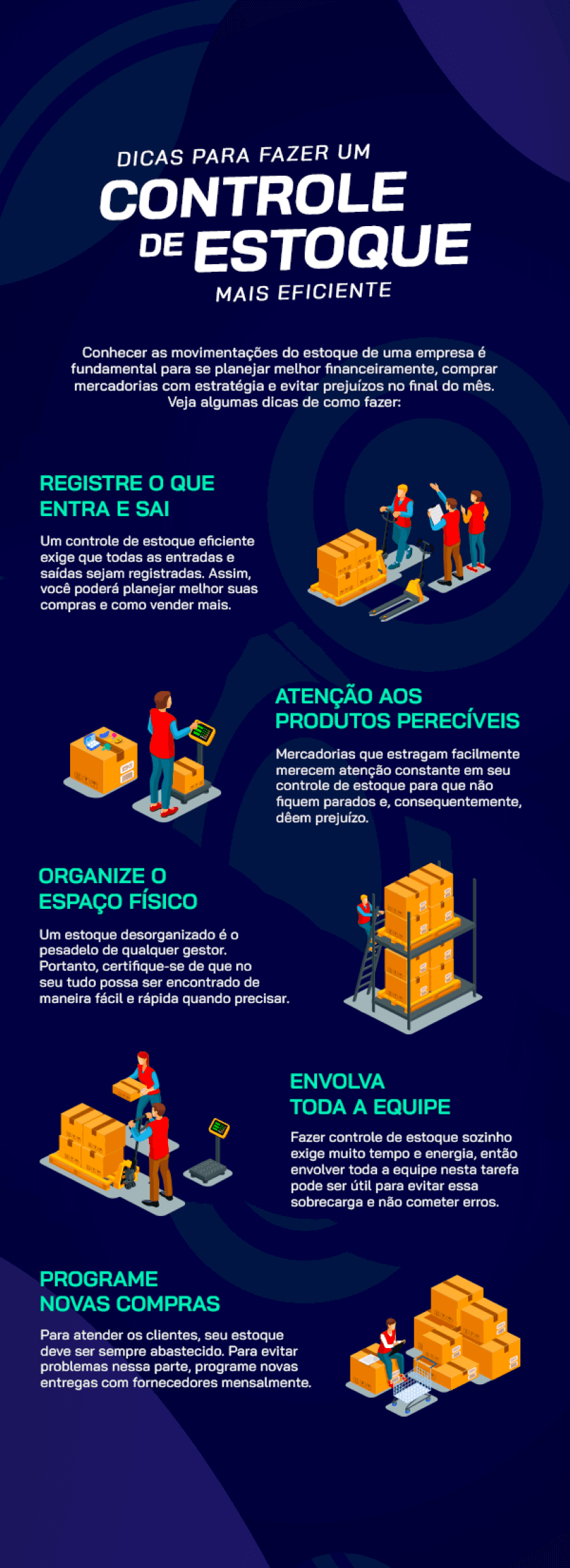 erros cometidos no controle de estoque