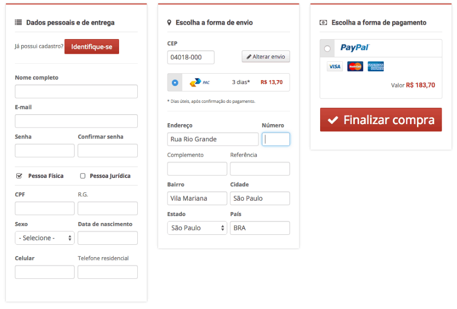 melhor checkout transparente 