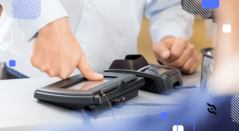 Pagamento por biometria. 