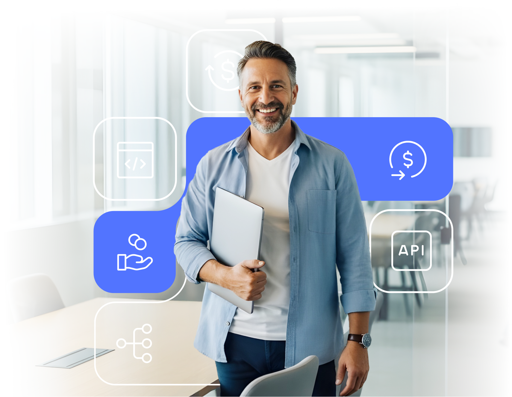 Com a iugu, um ecossistema financeiro flexível e modular, sua operação ganha escala, controle e liberdade para crescer sem limites.