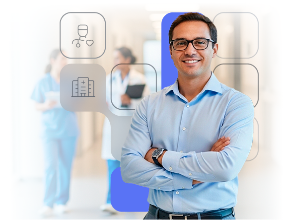 Gerencie sua healthtech com a infraestrutura financeira da iugu. Automatize seus repasses, otimize sua conciliação e garanta uma jornada de pagamento fluida para seus clientes e pacientes.